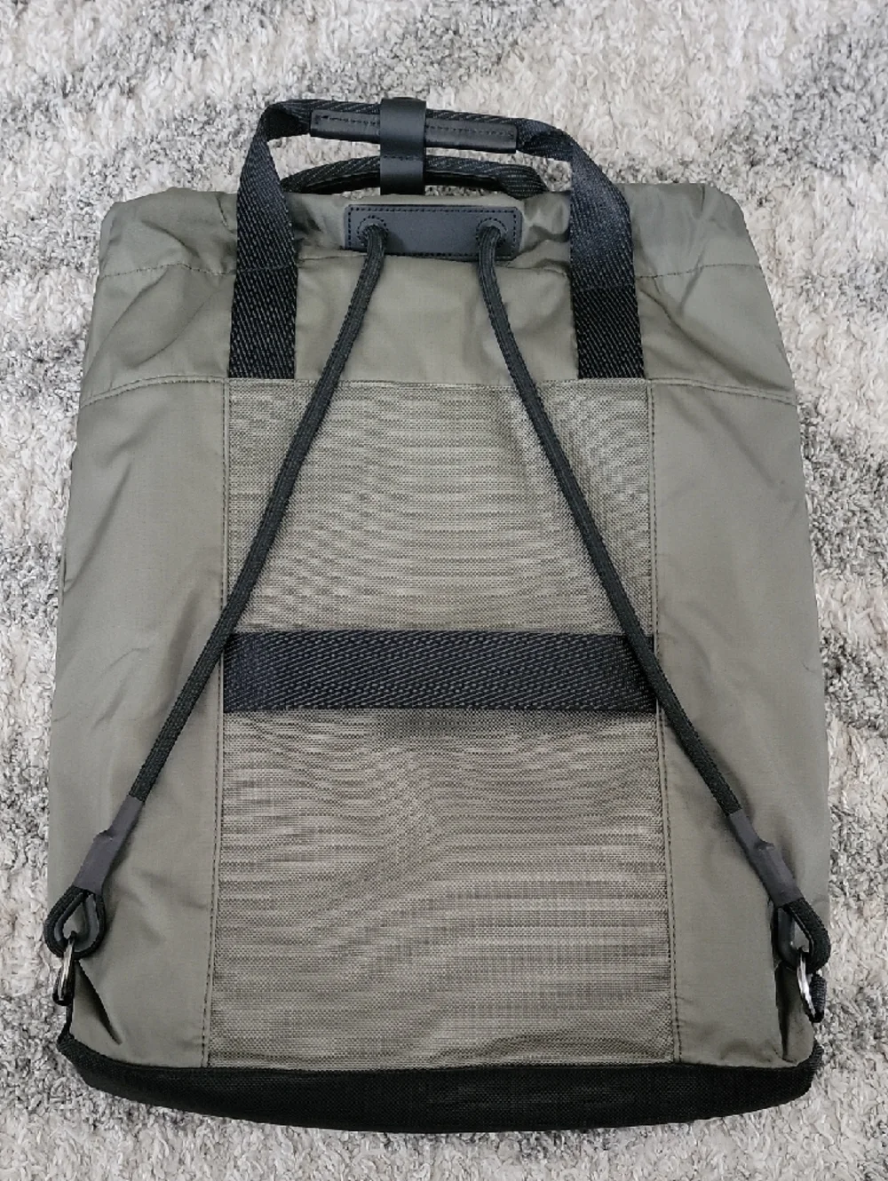 Tumi Olive Green and Black Nylon Alpha Bravo Transport Backpack